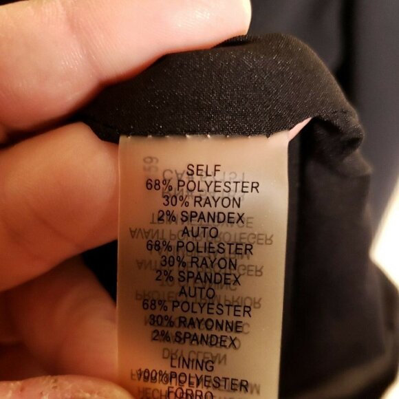 Vince Camuto Womens Black 3/4 Sleeve Fit Flare Heavy Knit Dress 6 - Picture 7 of 8